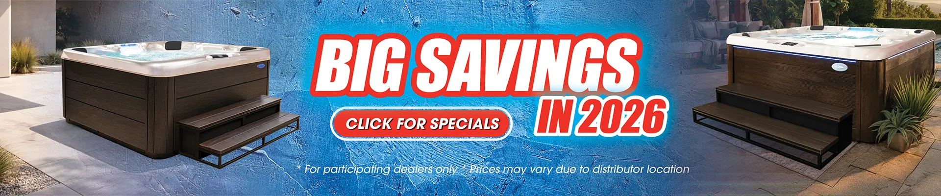 Calspas hot tub being used in a family setting - Springville