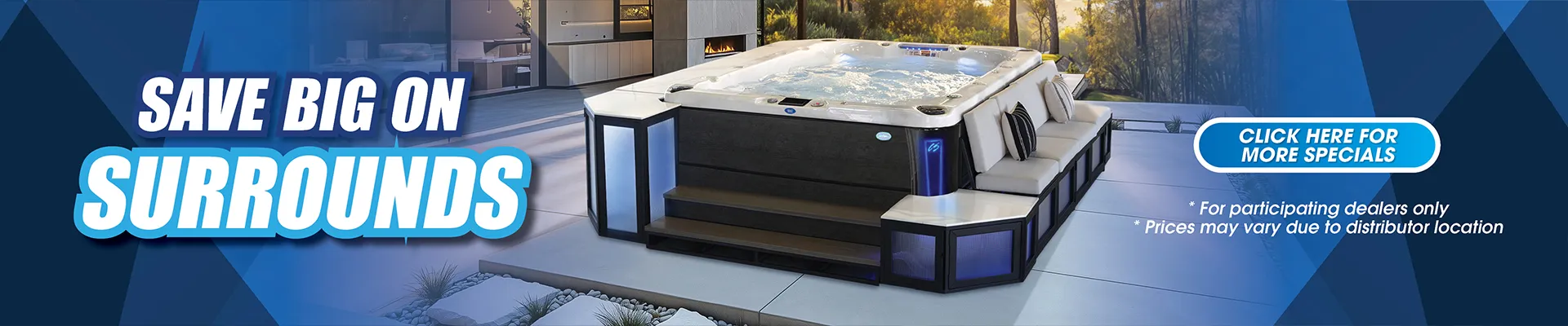 Calspas hot tub being used in a family setting - Springville