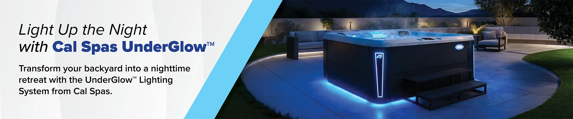 Calspas hot tub being used in a family setting - Springville